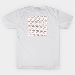 Zigzag line red black T-Shirt